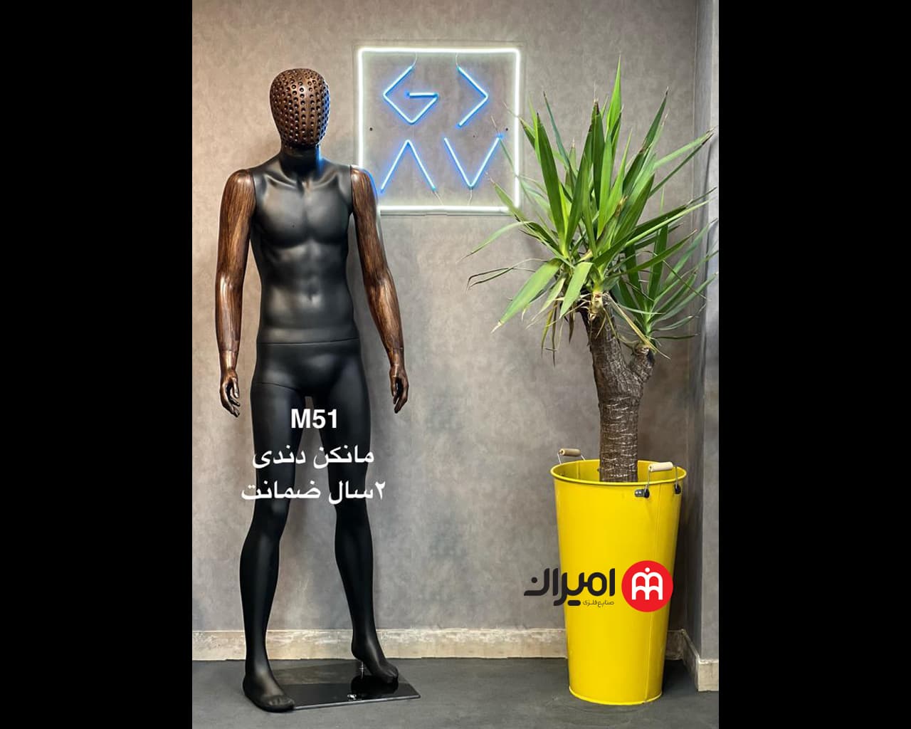 مانکن کامل مردانه طرح چوب مدل M51
