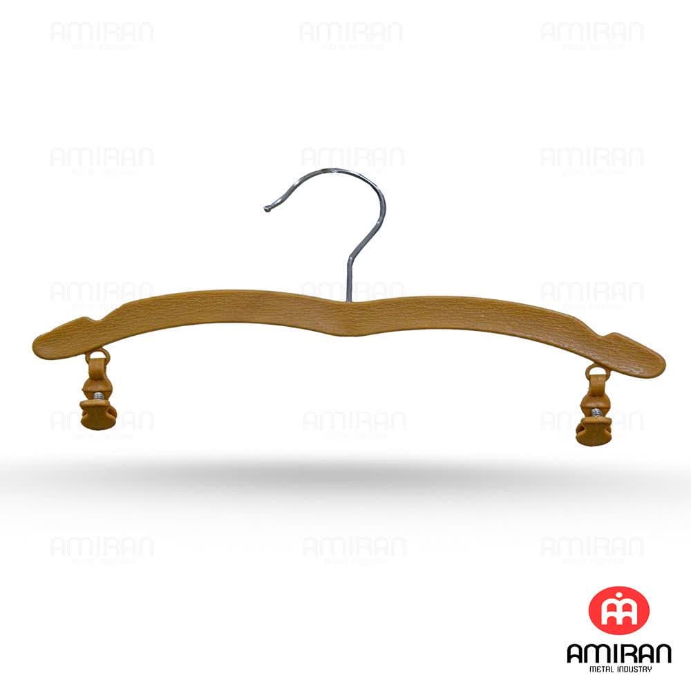 چوب لباسی دوگیره جاسوتینی طرح چوب