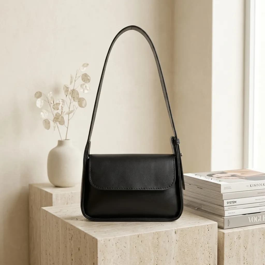 مینی بگ دوشی بند متصل؛ مینیمال و ترند | مشکی