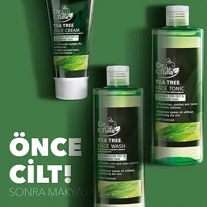 ژل شستشوی صورت Tea Tree دکتر سی تونا فارماسی اصل — تصویر ۶