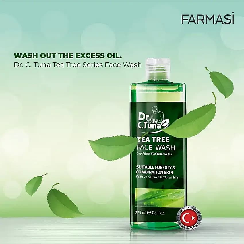 ژل شستشوی صورت Tea Tree دکتر سی تونا فارماسی اصل — تصویر ۷