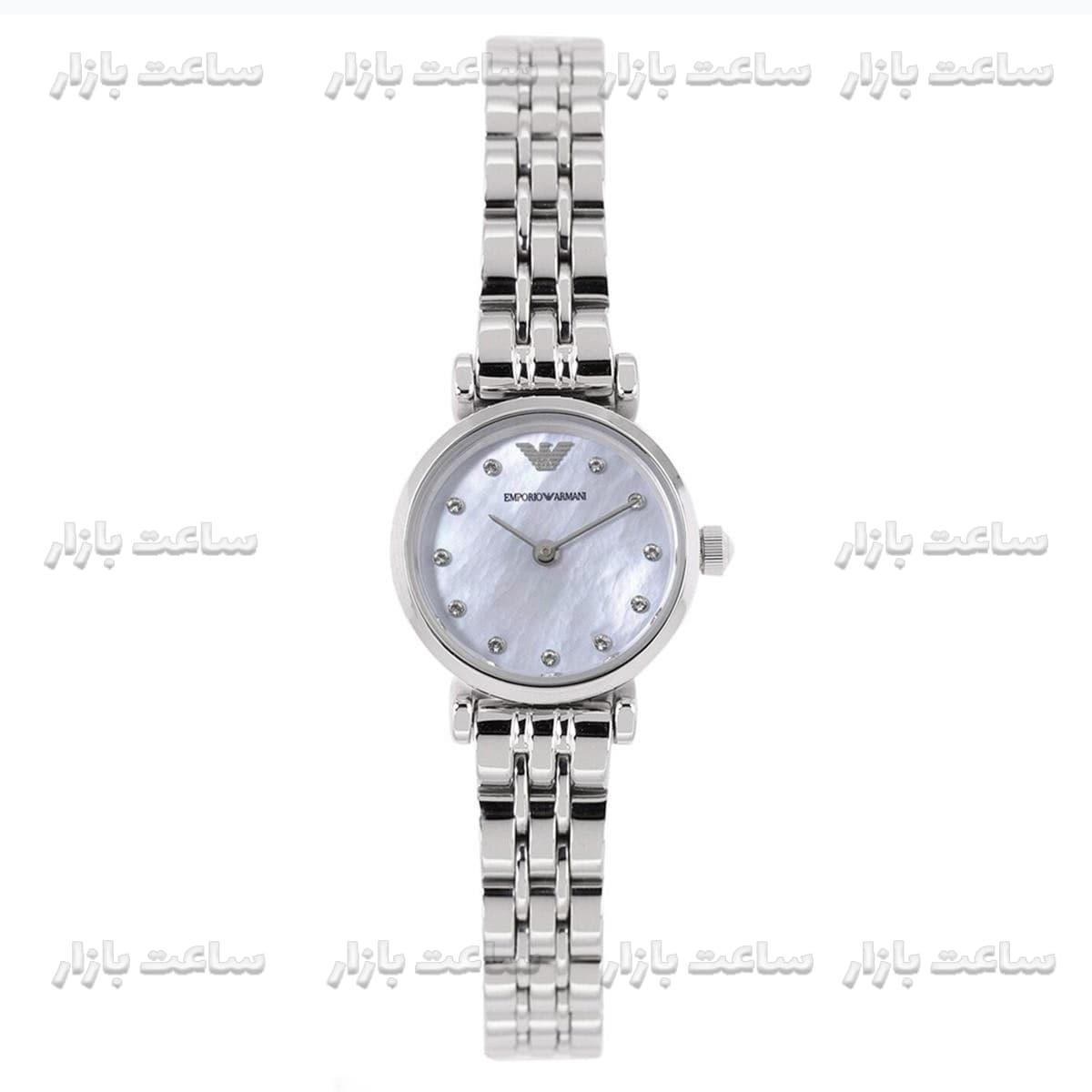 ساعت زنانه امپریو آرمانی سیلور صفحه صدفی Emporio Armani SD8324