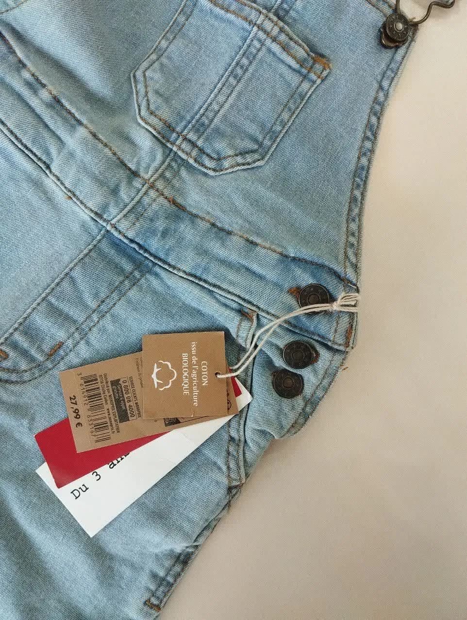 پیشبندی جین روشن MONOPRIX — تصویر ۳