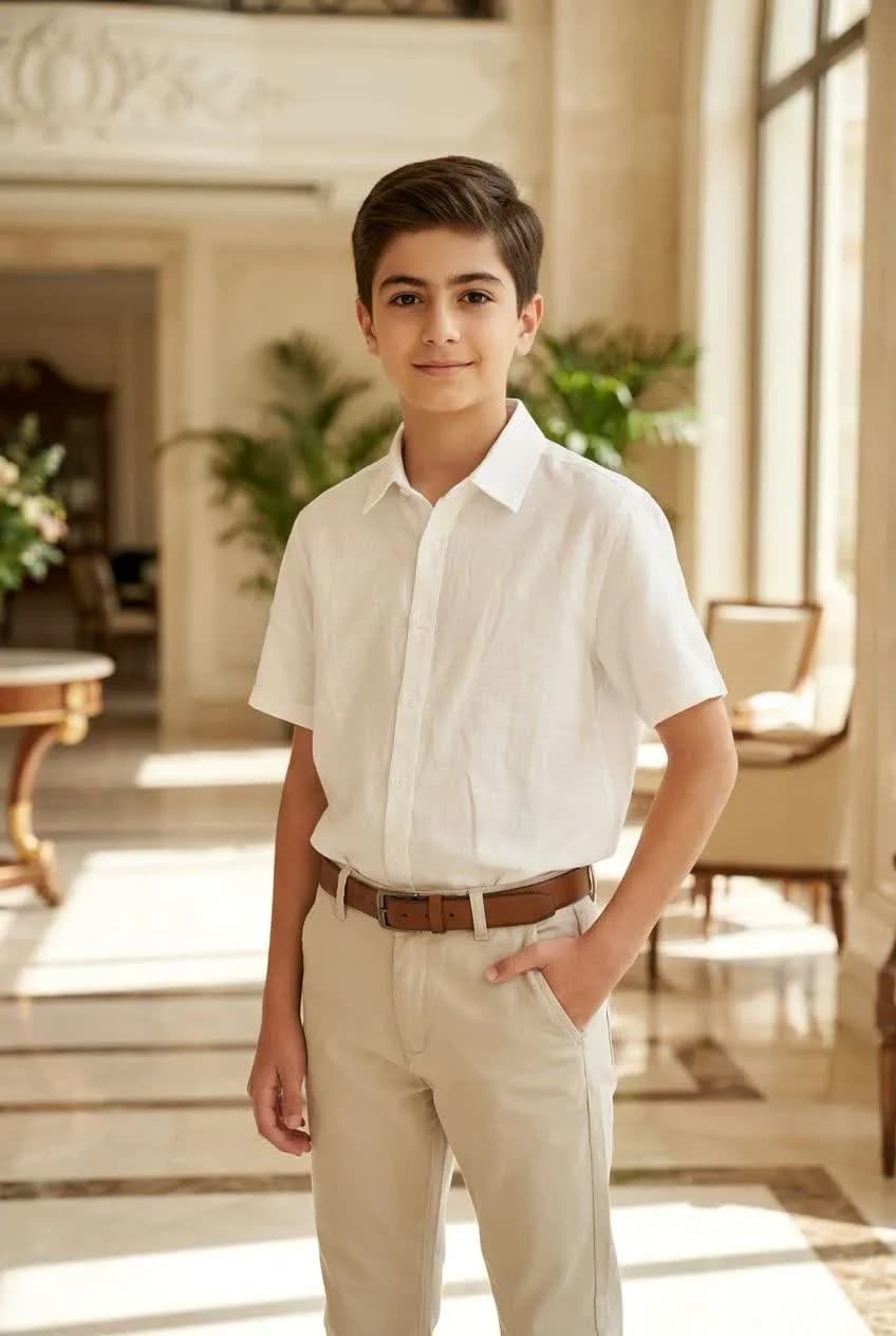شومیز کوتاه سفید