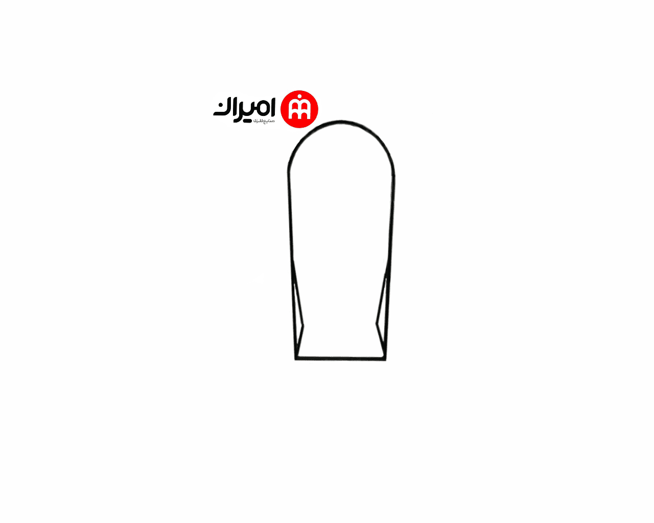 قاب آینه گنبدی پایه دار