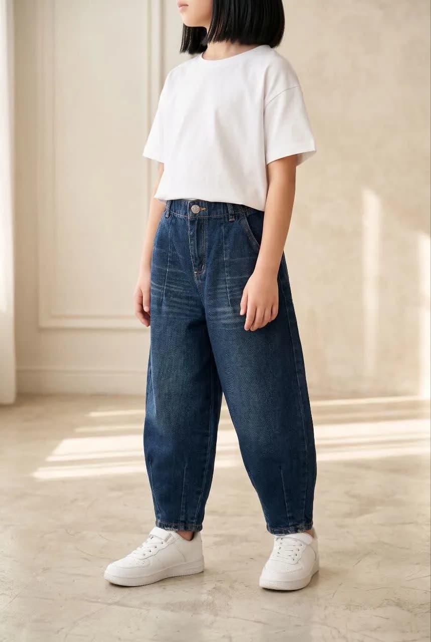شلوار جین مام بالون BERSHKA