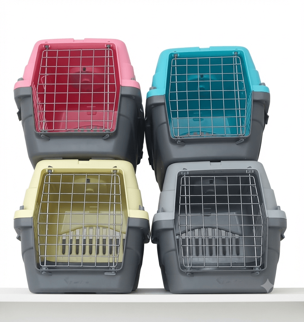 باکس حمل و نقل پلاستیکی حیوانات خانگی (Pet Travel Carrier / Transport Box)
