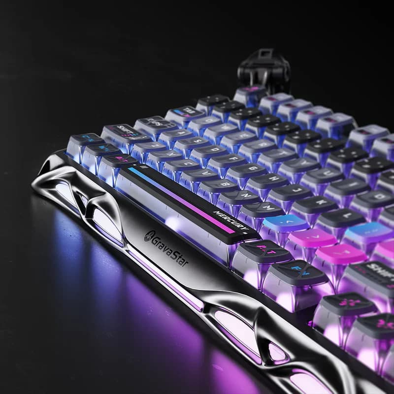 کیبورد برند GravaStar مدل Mercury K1 Pro – Cyberpunk — تصویر ۳