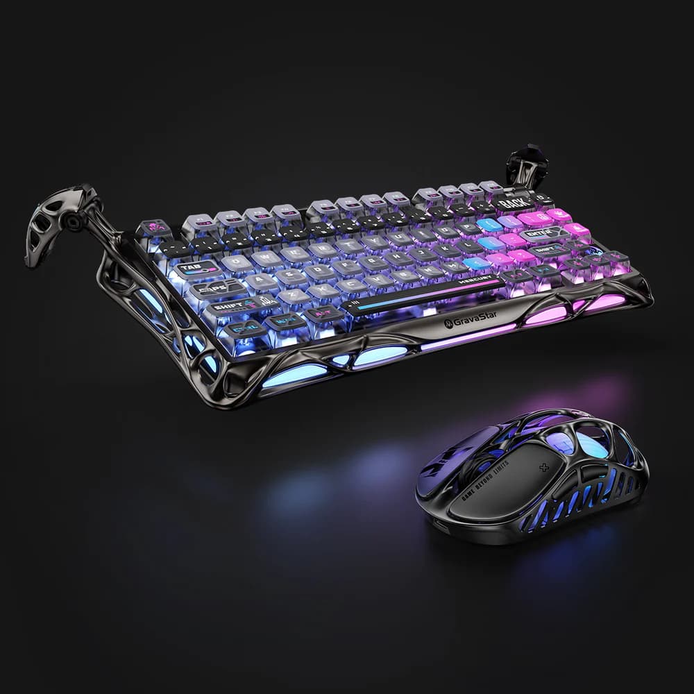 کیبورد برند GravaStar مدل Mercury K1 Pro – Cyberpunk — تصویر ۴