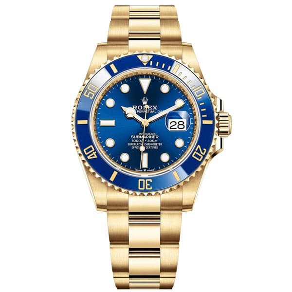 ساعت رولکس ساب مارینر طلایی صفحه آبی Rolex Submariner