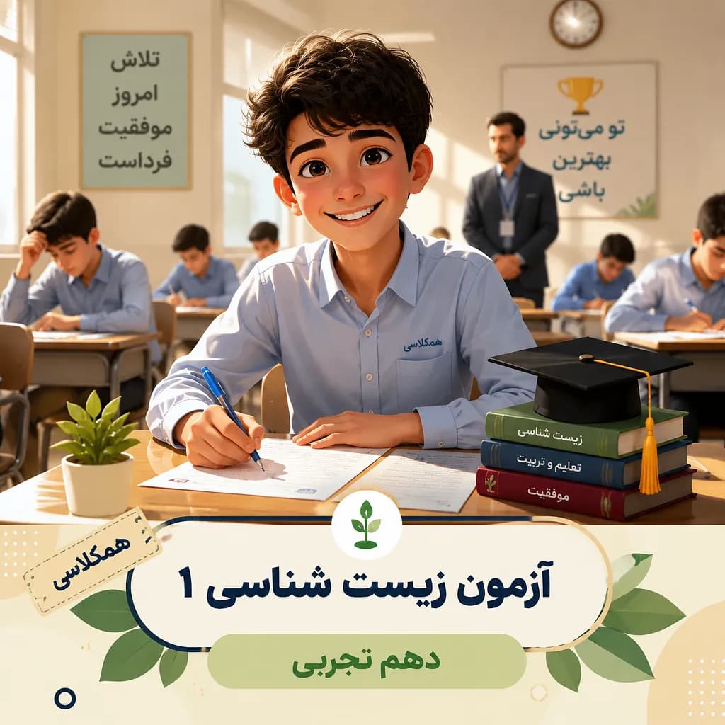 آزمون شبه نهایی زیست شناسی 1 دهم تجربی خرداد 1402 همراه با پاسخنامه — تصویر ۲