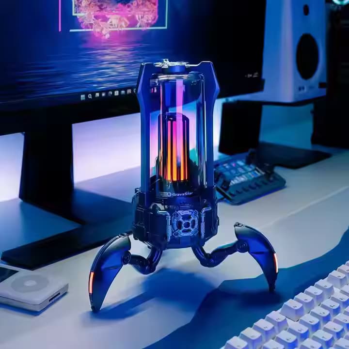 اسپیکر بلوتوثی GravaStar Supernova-رنگ مشکی — تصویر ۶