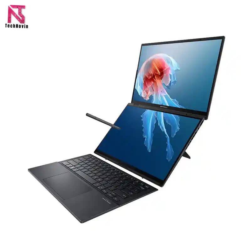 لپ تاپ 14 اینچی دو نمایشگر لمسی ایسوس مدل Zenbook Duo UX8406CA Ultra 9-285H 32GB 2TB SSD Intel Arc 3K OLED