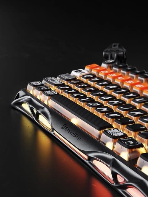 کیبورد گیمینگ GravaStar – مدل Mercury K1 Pro Cyber Flare — تصویر ۴
