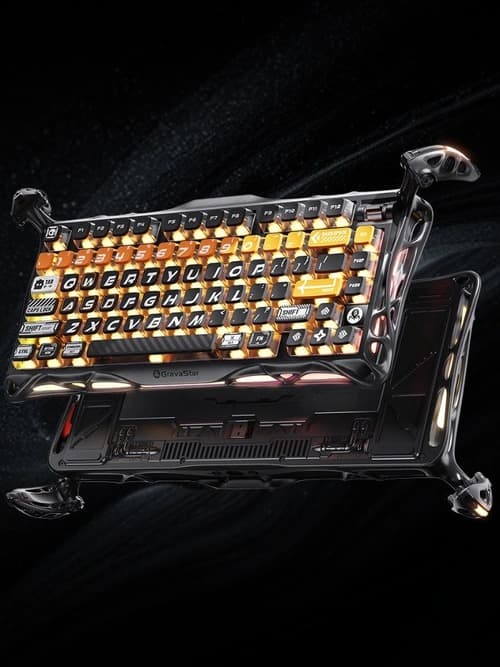 کیبورد گیمینگ GravaStar – مدل Mercury K1 Pro Cyber Flare