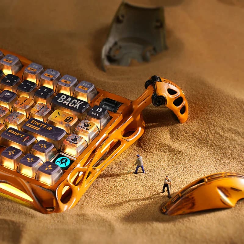 کیبورد گیمینگ گراواستار مدل GravaStar Mercury K1 Pro Special Edition – Battle-Worn Yellow — تصویر ۸