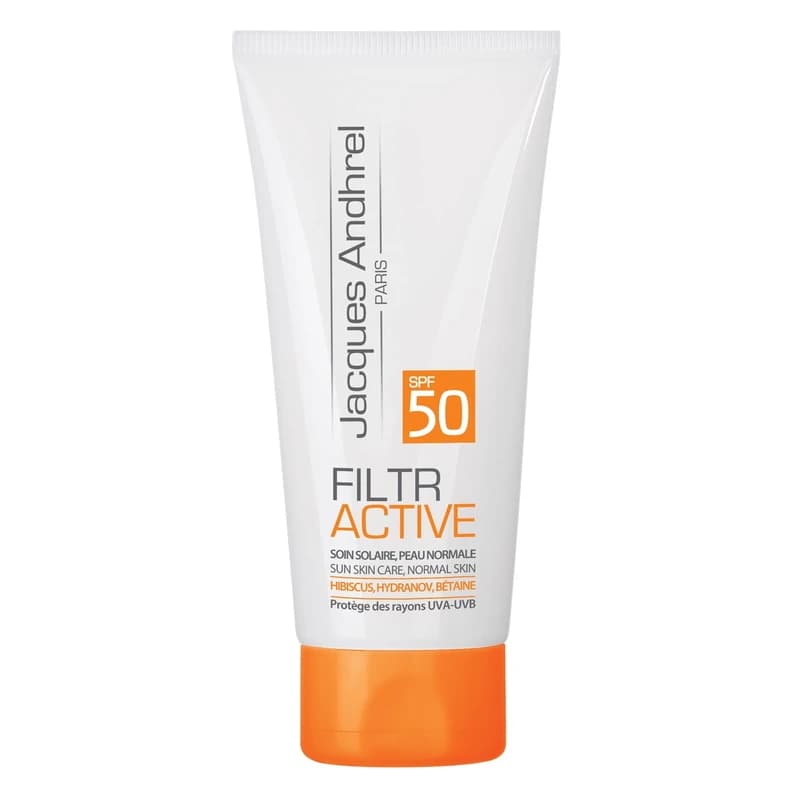 کرم ضد آفتاب بدون رنگ ژاک آندرل پاریس مدل FILTR ACTIVE SPF 50 مناسب پوست های خشک و معمولی حجم 50 میلی لیتر — تصویر ۳