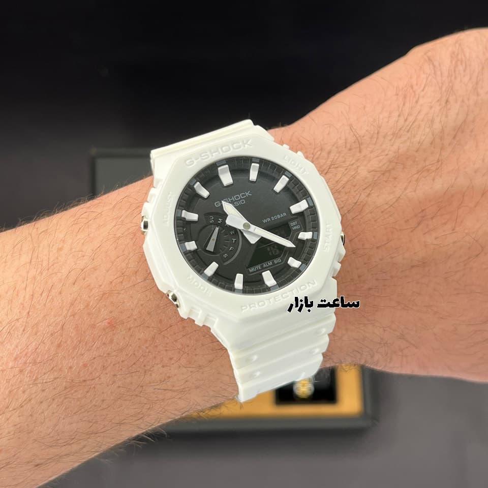 ساعت جی شاک سفید G-Shock GA2100 WBD01 — تصویر ۳