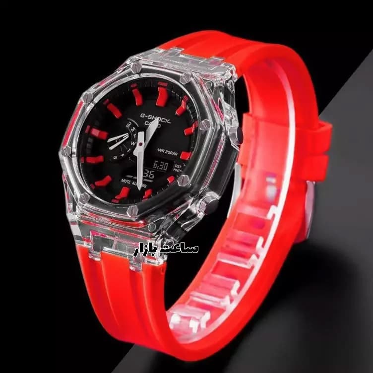 ساعت جی شاک قرمز G-Shock ga2100 RAP01 — تصویر ۳
