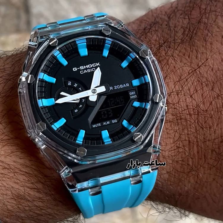 ساعت جی شاک آبی G-Shock ga2100 BAP01 — تصویر ۴