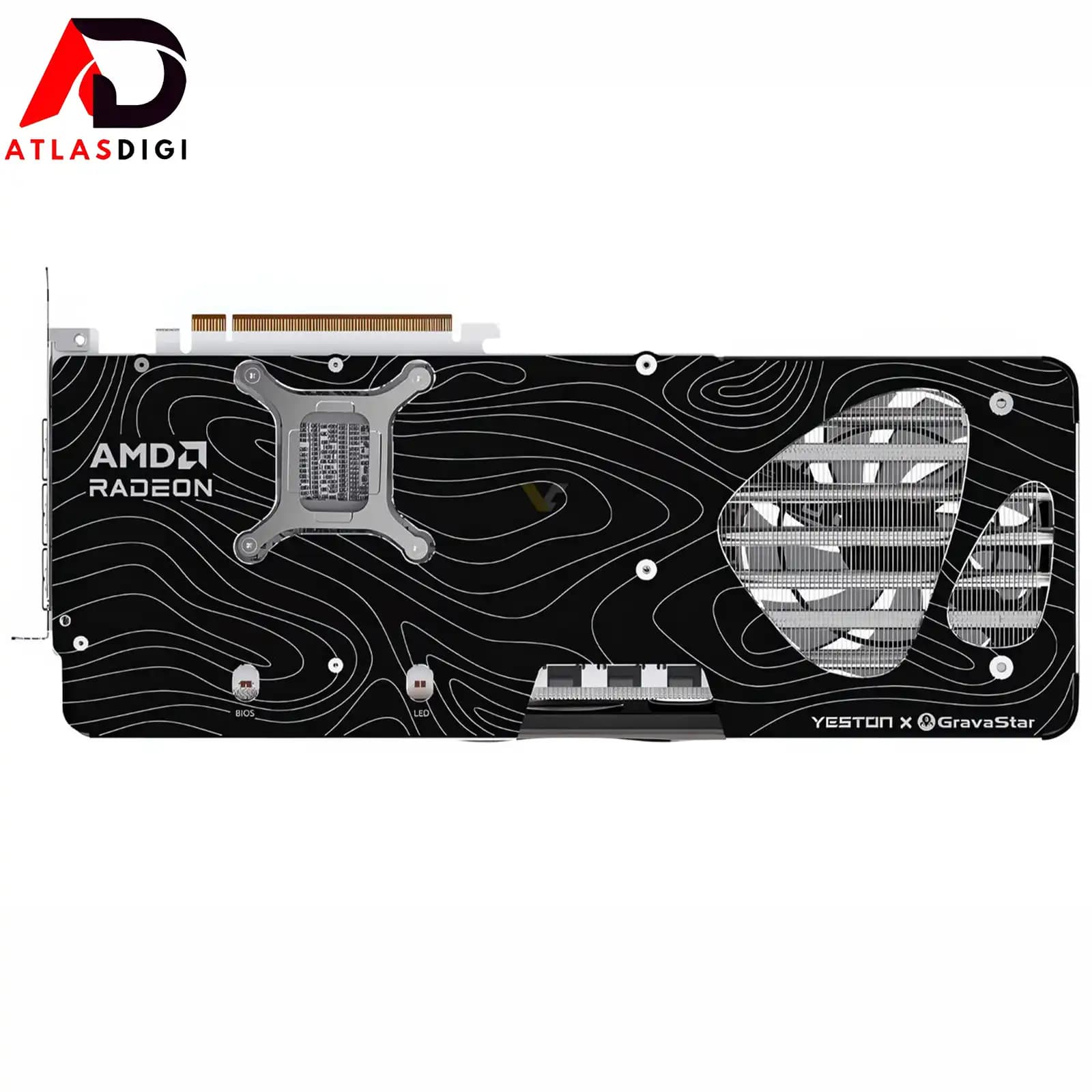 کارت گرافیک Yeston x GravaStar Radeon RX 9070 XT Mercury Nova OC 16GB GDDR6 — تصویر ۱۱