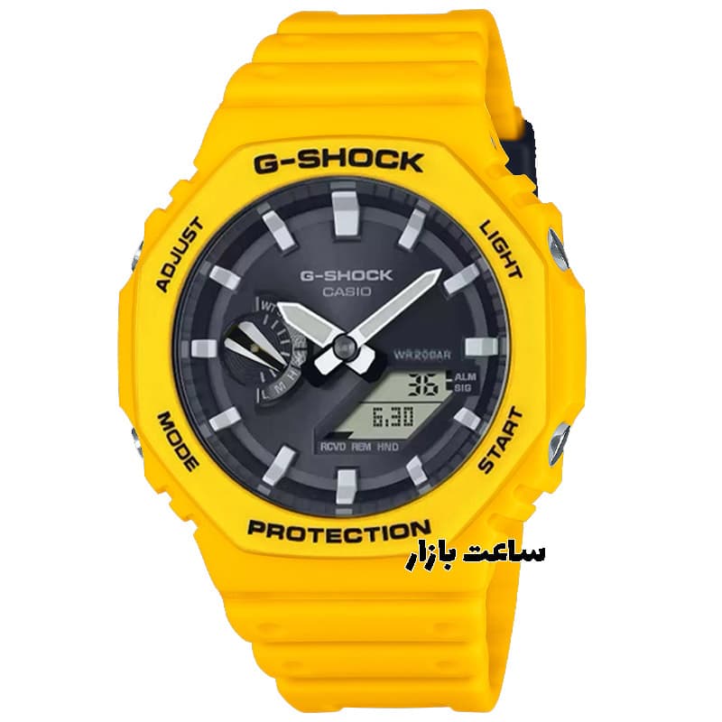 ساعت جی شاک زرد G-Shock ga2100 YDC01 — تصویر ۲