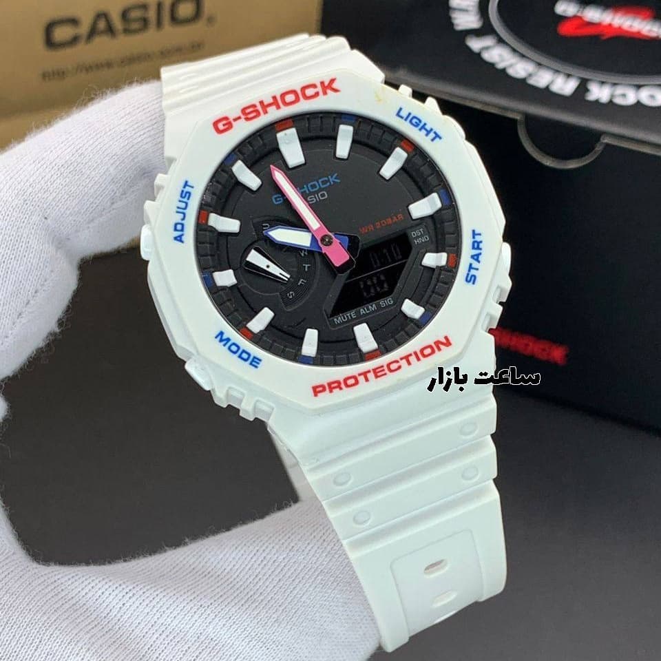 ساعت مچی جی شاک سفید G-Shock ga2100 WDC01 — تصویر ۳