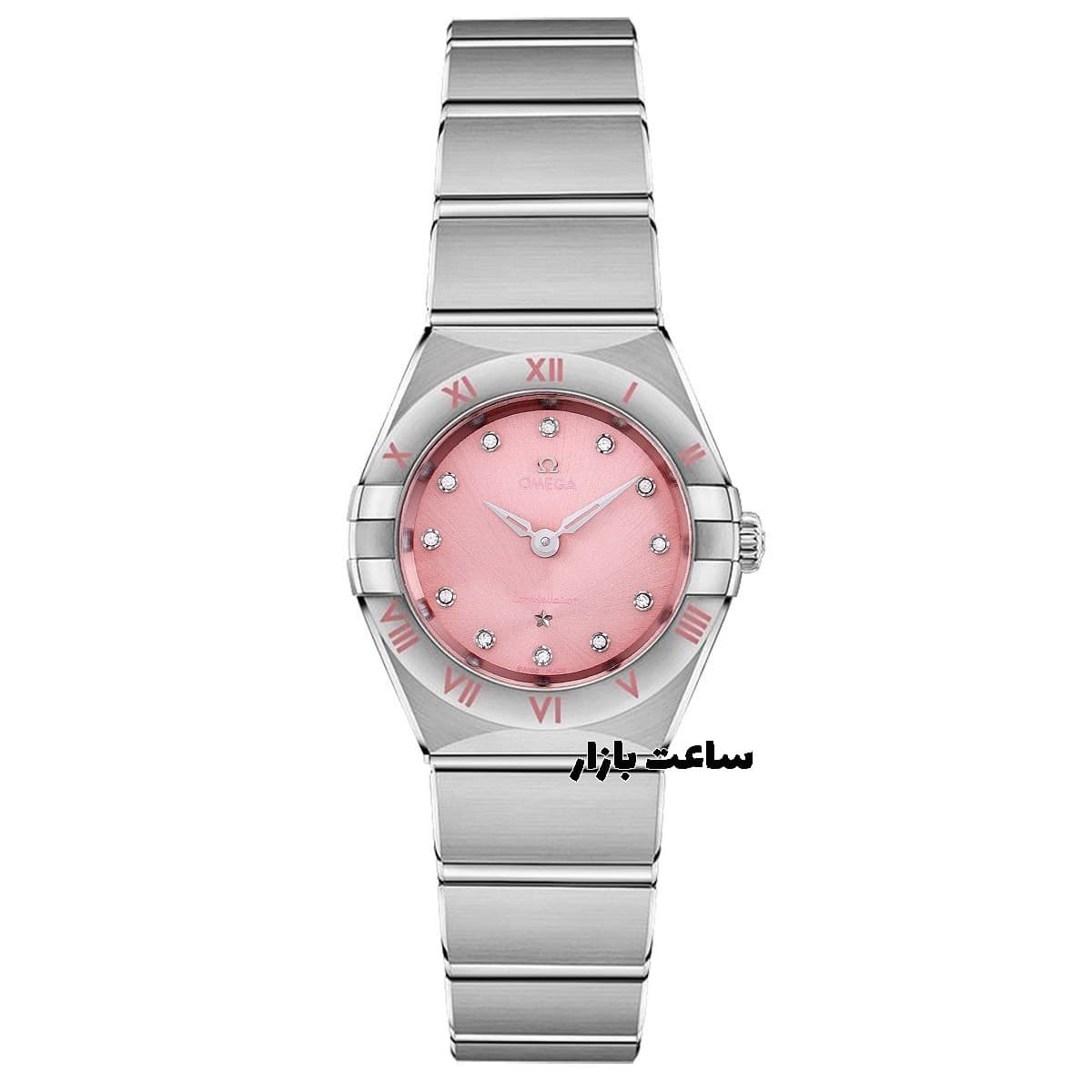 ساعت امگا کانسلیشن صفحه صورتی Omega Constellation SP28