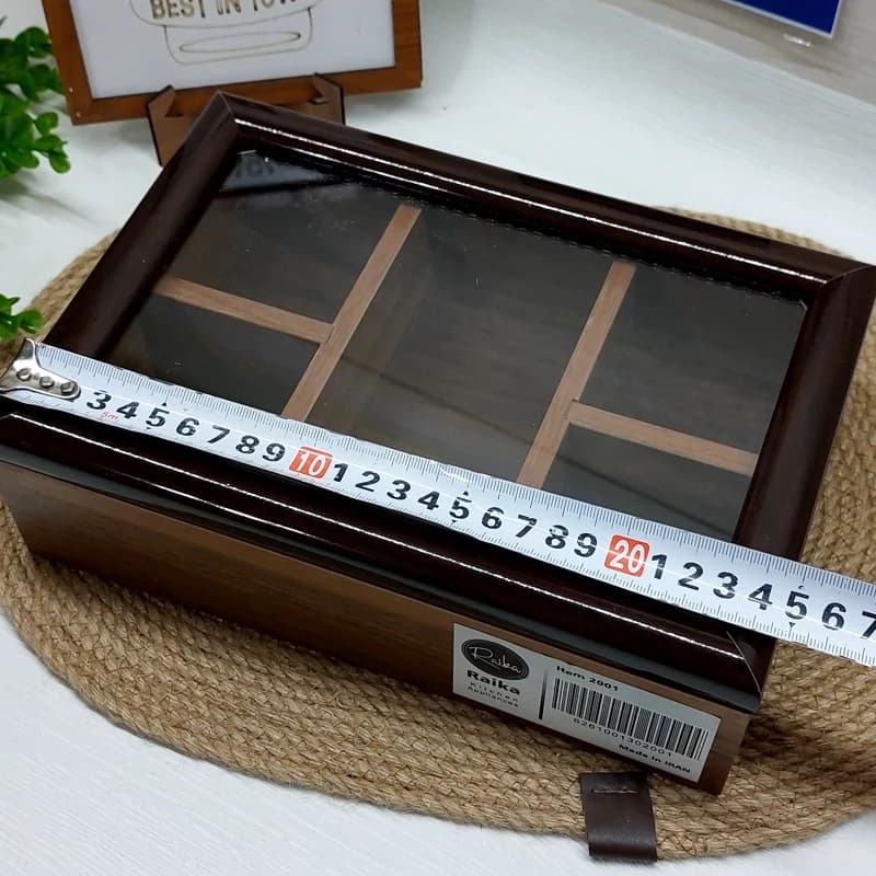 تیبگ و ظروف پذیرایی و شکلات خوری و 5 خانه چوبی کندو دکور کد B21748 — تصویر ۳