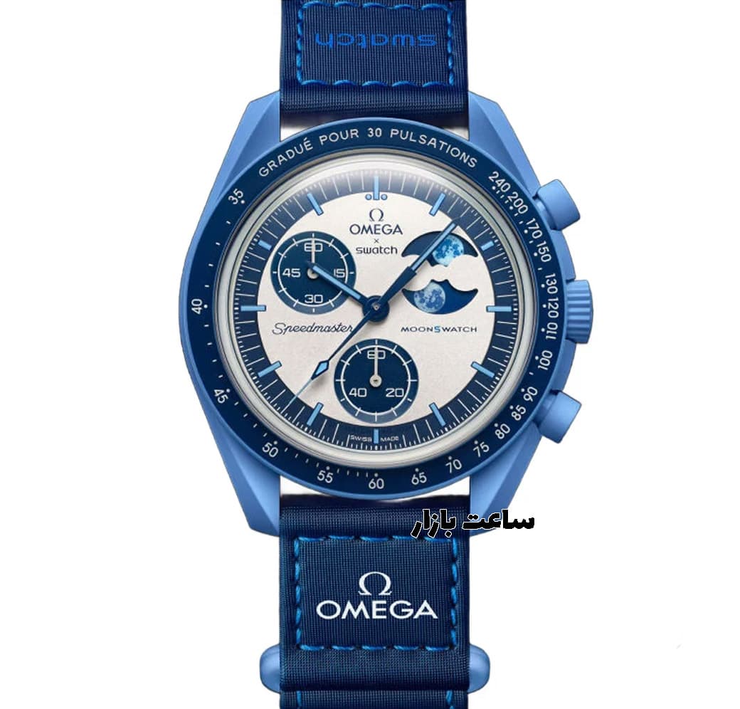 ساعت امگا سواچ ماموریت به فاز ماه ابر آبی Mission To The Super Blue Moonphase