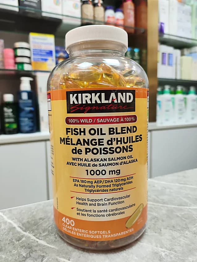 مکمل روغن ماهی ترکیبی blend کرکلند 1000 میلی گرم اصل — تصویر ۵