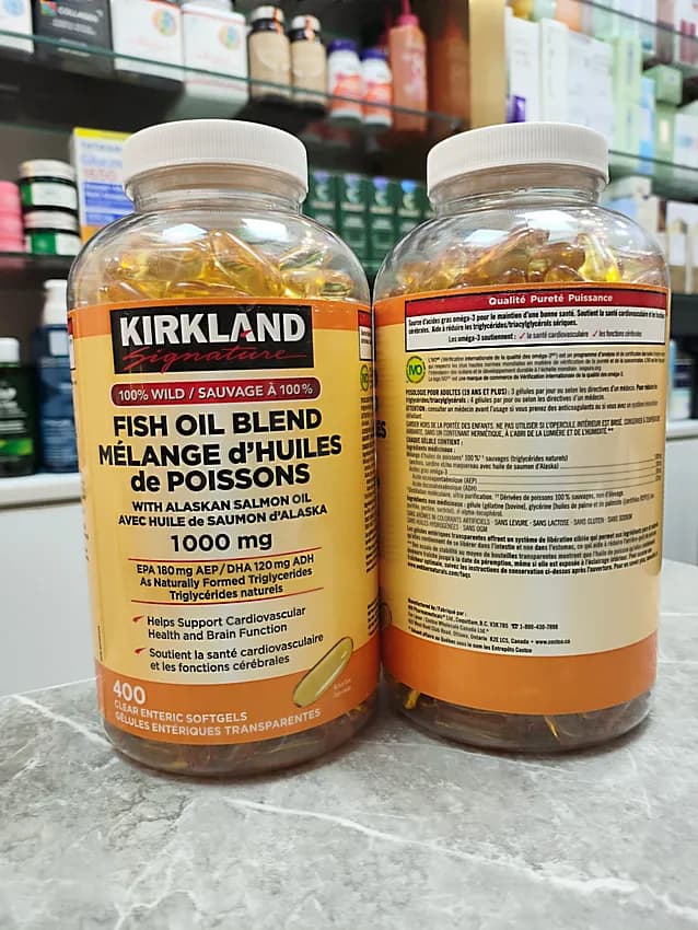 مکمل روغن ماهی ترکیبی blend کرکلند 1000 میلی گرم اصل — تصویر ۷