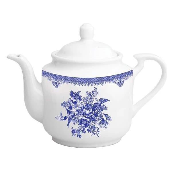 قوری چینی زرین ایران طرح Blue Bird کدB21731
