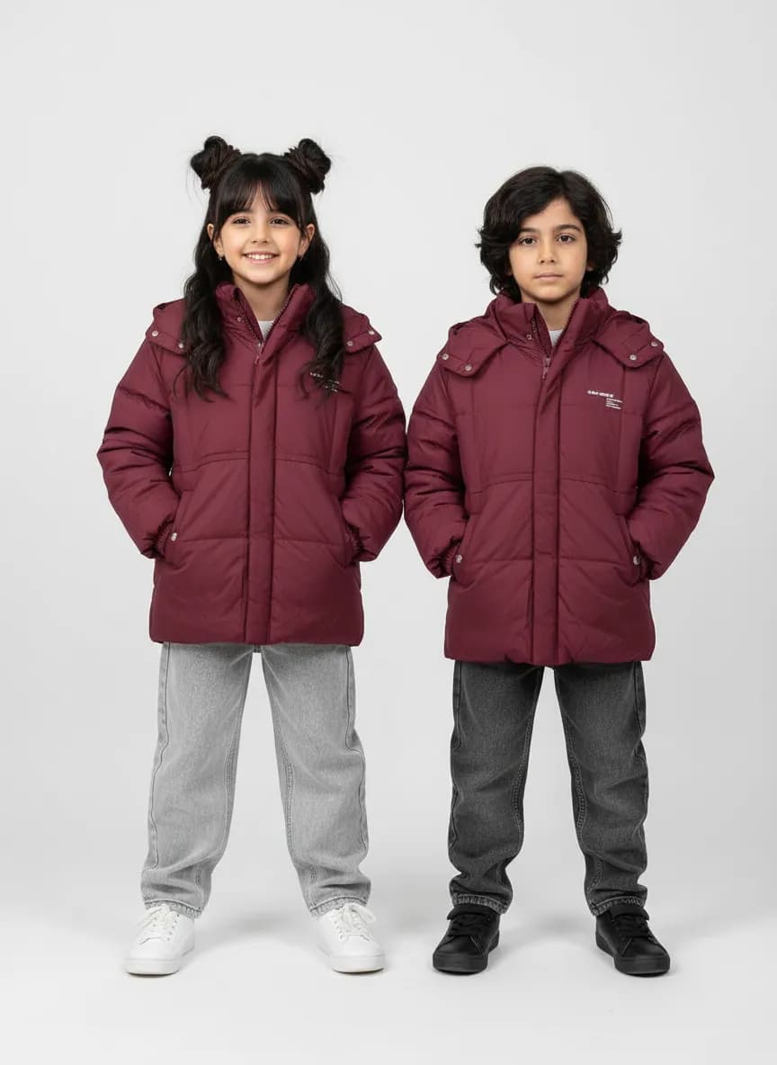 کاپشن زرشکی وارداتی