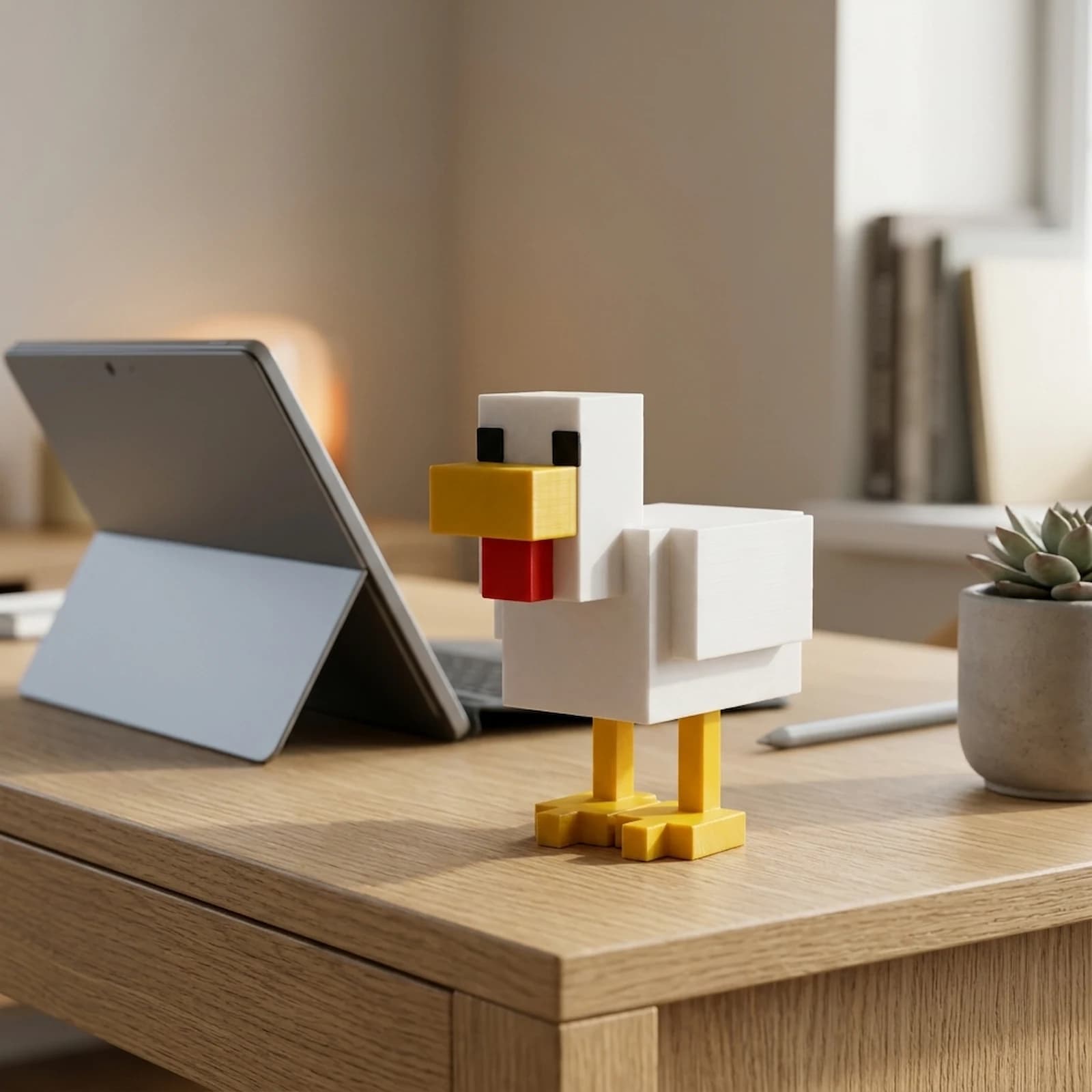 مجسمه تزئینی مدل Minecraft Chicken — تصویر ۷