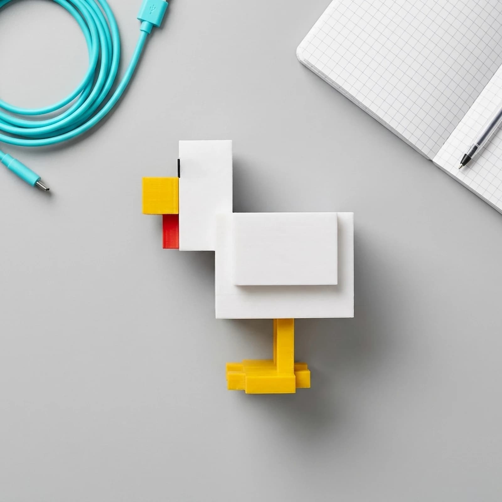 مجسمه تزئینی مدل Minecraft Chicken — تصویر ۶