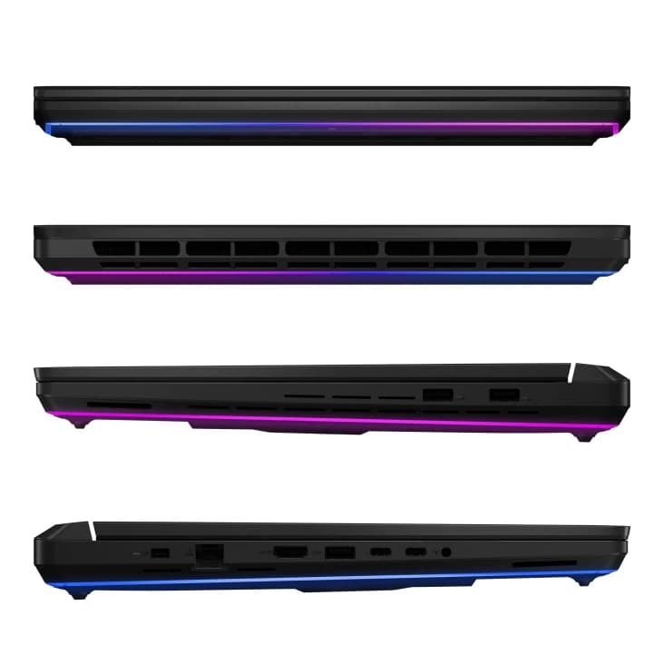 لپ تاپ 16 اینچی ایسوس مدل ROG Strix SCAR 16 G635LW-XS97 Core Ultra 9 275HX RTX5080 16GB – 32GB DDR5 5600MHz 2TB SSD-QHD 240Hz-W — تصویر ۶
