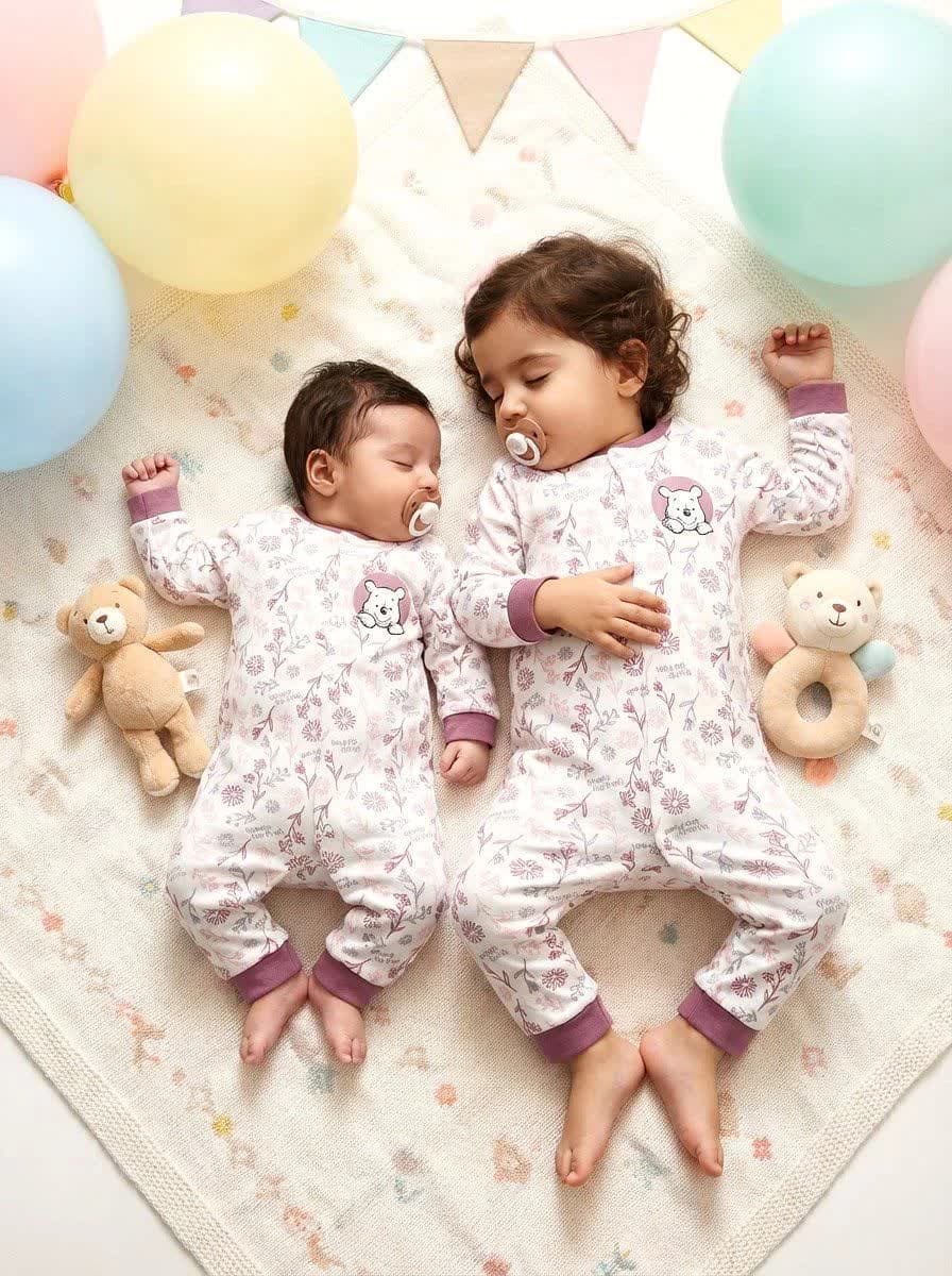 سرهمی نوزادی پو گلدار