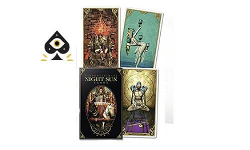 کارت های تاروت خورشید شب.Night Sun tarot cards