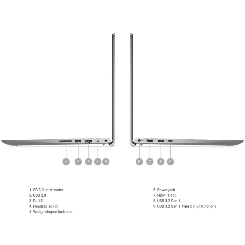 لپ تاپ 15.6 اینچی دل مدل Vostro 3530 core i7 1355U 16GB DDR4 2667MHz 512GB SSD IPS 120Hz — تصویر ۷