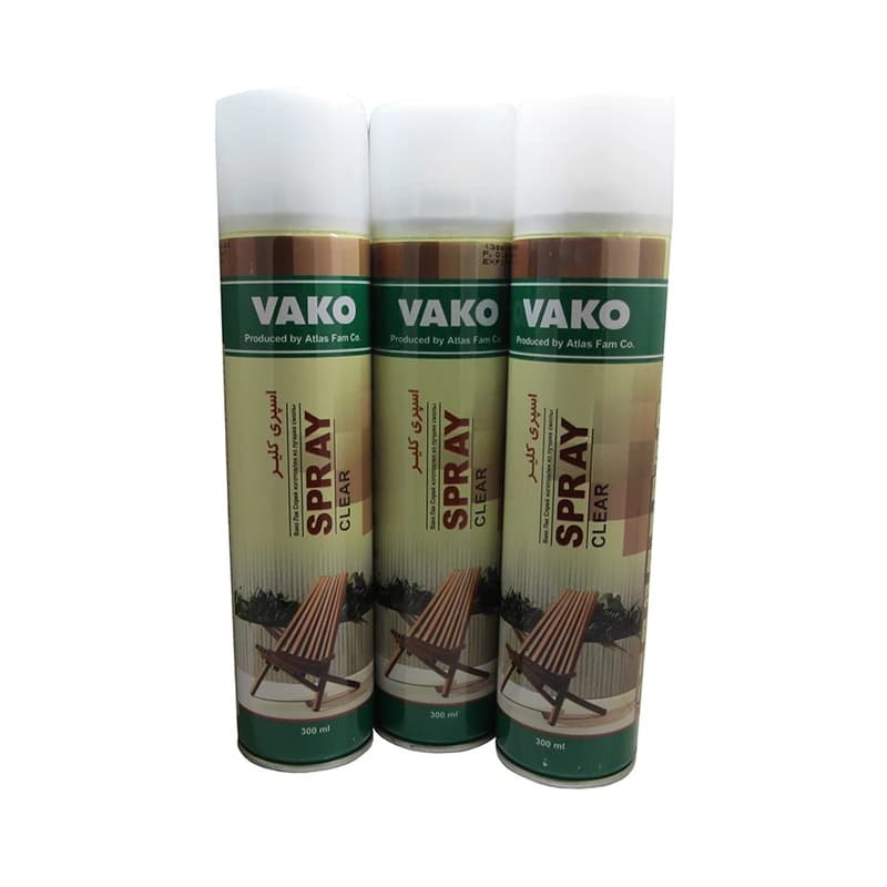 اسپری کلیر براق کننده چوب واکو حجم 300 میلی لیتر بسته 3 عددی کدB21704 — تصویر ۲