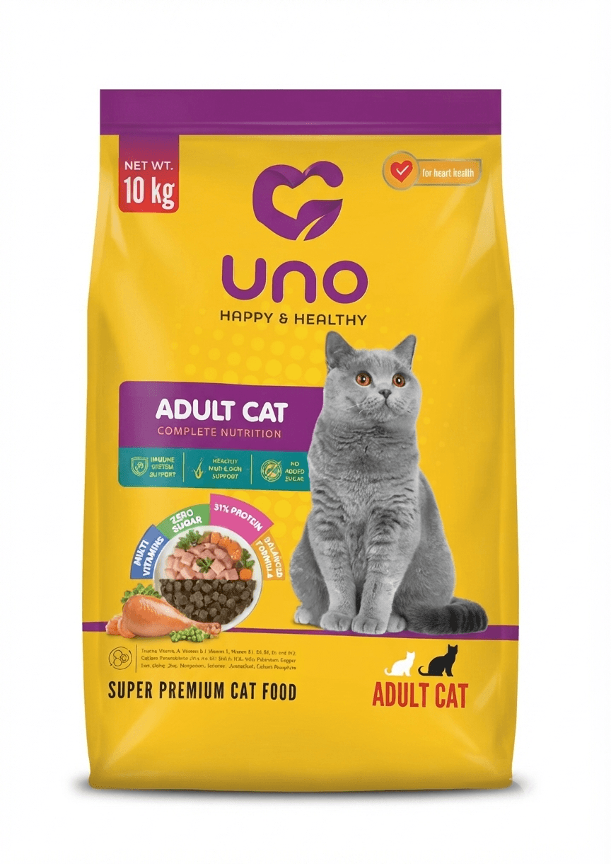 غذای خشک گربه بالغ اونو Adult Cat Uno وزن 10 کیلوگرم — تصویر ۲