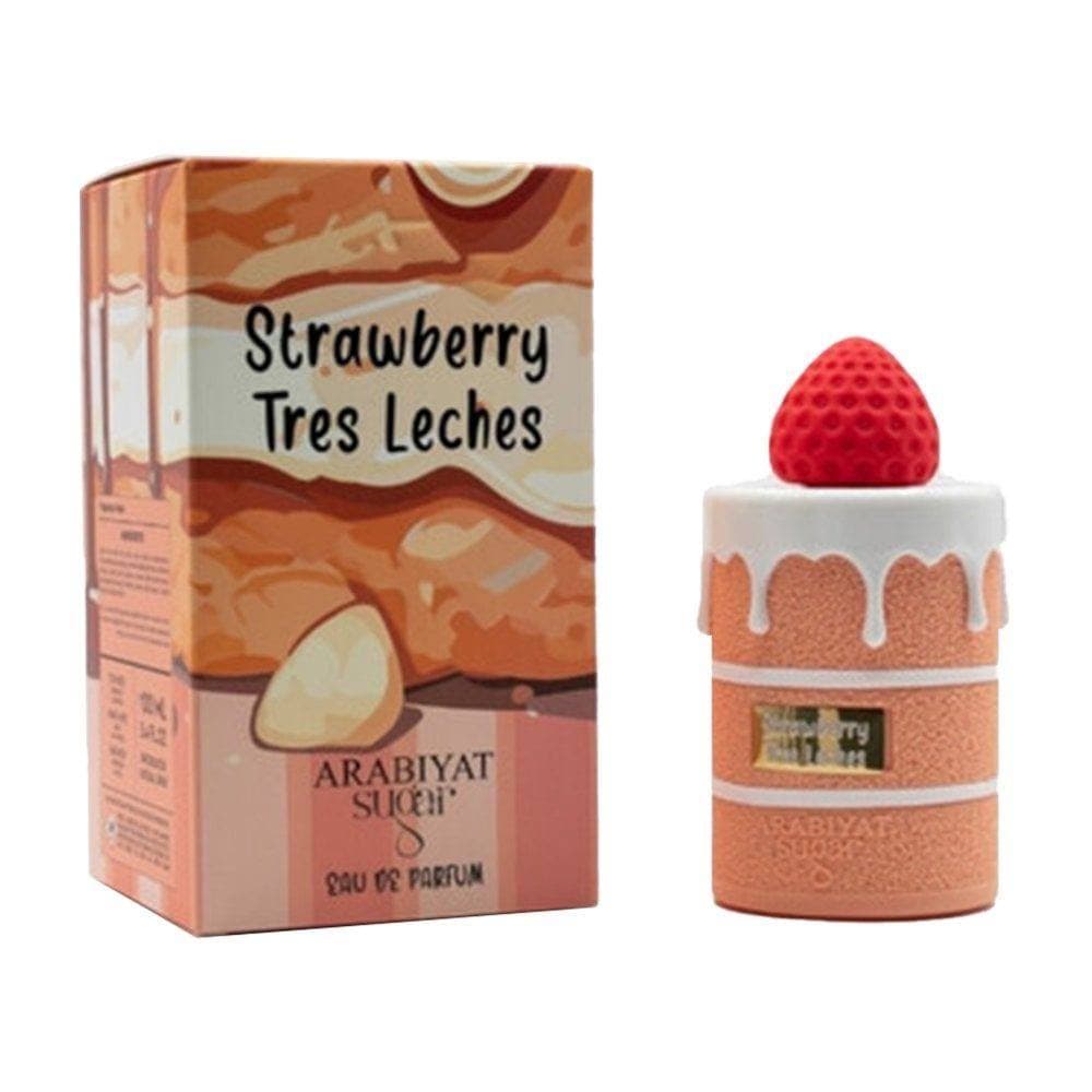 عطر عربیات شوگر مدل استرابری ترس لچر | Strawberry Tres Leches