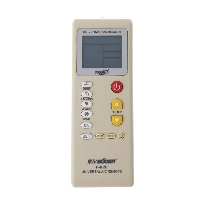 ریموت کنترل کولر گازی همه کاره مدل F112E کدB21675 — تصویر ۳