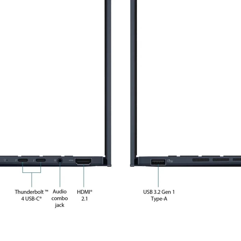 لپ تاپ 14 اینچی ایسوس مدل Zenbook 14 UX3405CA U932 Core Ultra 9 285H 32GB LPDDR5X 1TB SSD OLED Touch Backlit W — تصویر ۷