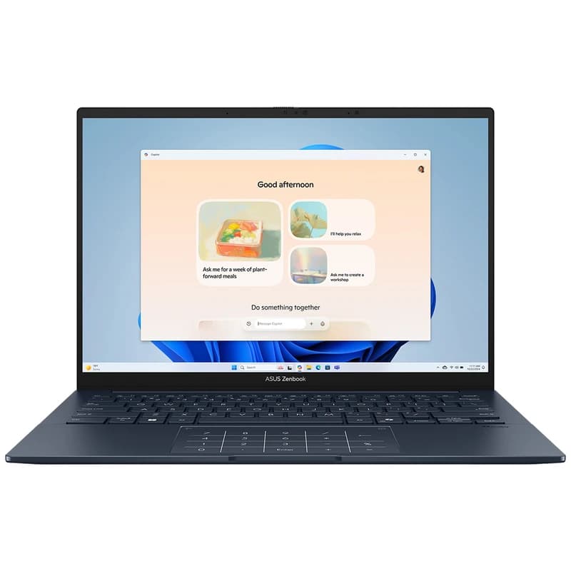 لپ تاپ 14 اینچی ایسوس مدل Zenbook 14 UX3405CA U932 Core Ultra 9 285H 32GB LPDDR5X 1TB SSD OLED Touch Backlit W
