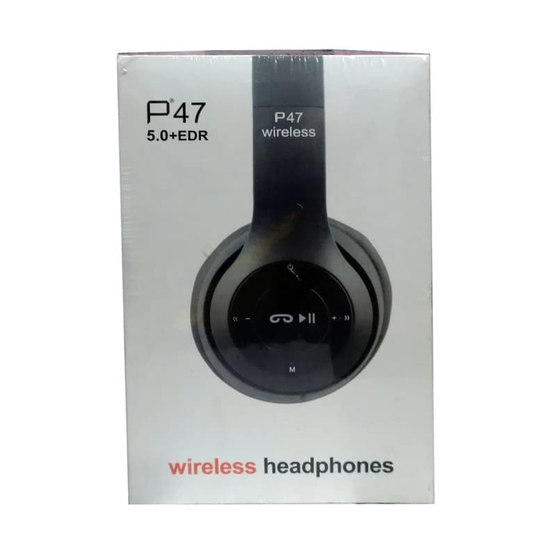 هدفون بی سیم بلوتوث مدل P47-5.0+EDR کد B21663 — تصویر ۳