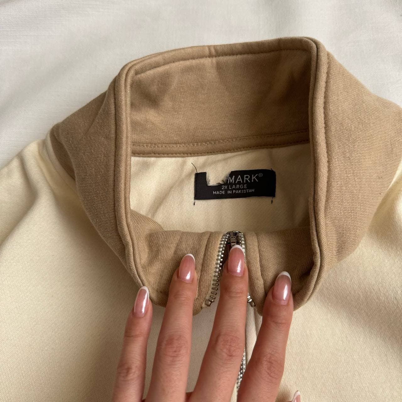 دورس نیم زیپ دو رنگ برند primark بدون جنسیت — تصویر ۲