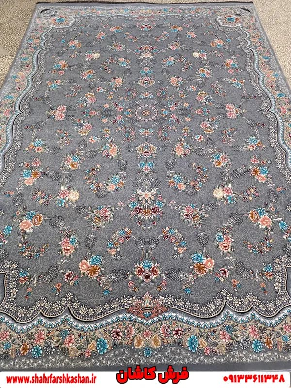 فرش طرح افشان 700 شانه رها دودی — تصویر ۳