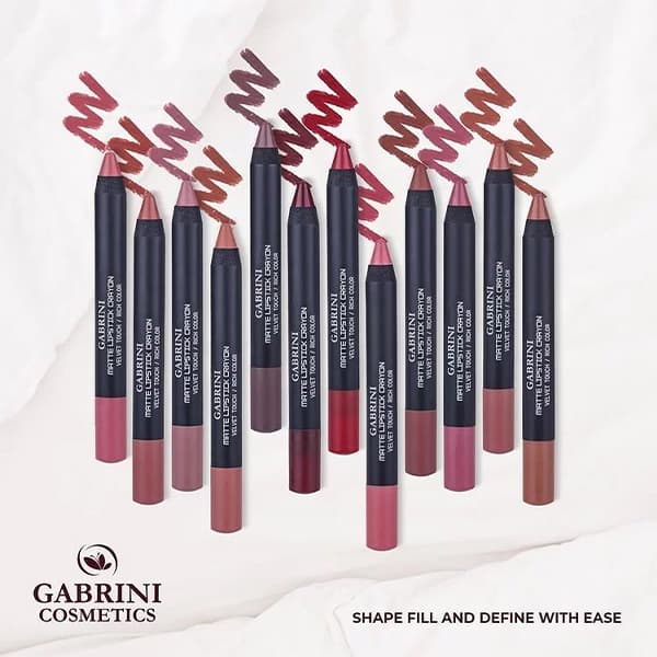 رژ لب مدادی گابرینی مدل شماره 18 Matt Lipstick Crayon — تصویر ۴